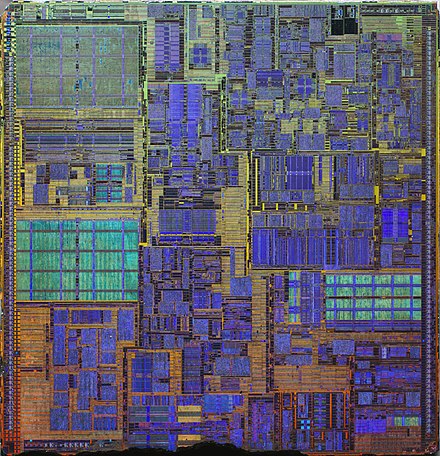 Die shot of a Northwood Pentium 4