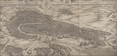 View of Venice, first state, 1500, Minneapolis Institute of Art Jacopo de' Barbari - View of Venice - Google Art Project.jpg