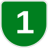 Nagoya Expressway No.1 Kusunoki Route shield