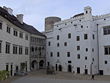 Sägezahnzinnen am Schloss Jindřichův Hradec
