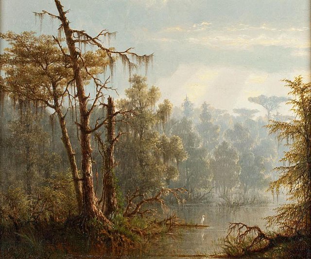 Joseph Rusling Meeker, Louisiana Bayou, 1867