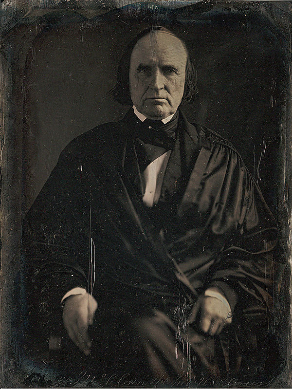 Image: Justice John Mc Lean daguerreotype by Mathew Brady 1849