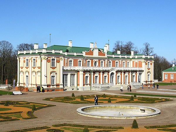 Russian Tsar Peter I started the construction of Kadriorg Palace near Tallinn and named it after his wife Catherine I (Catherinethal).