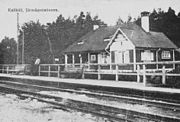 Kallhälls station före 1918.
