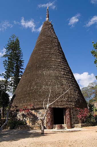 La Grande Case (Chief's Hut) at the Jean-Marie Tjibaou Cultural Centre, Nouméa, New Caledonia.