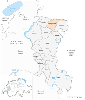 Karte von Wünnewil-Flamatt