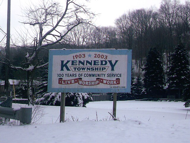 Kennedy Township's Welcome Sign