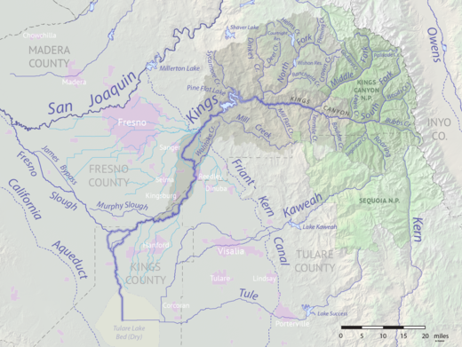 Lower Kings River Fishing Map Kings River (California) - Wikiwand