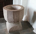 Baptismal font in Lyngby church