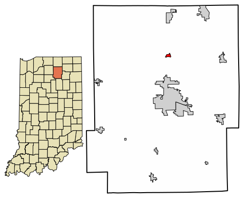 File:Kosciusko County Indiana Incorporated and Unincorporated areas Leesburg Highlighted 1842678.svg