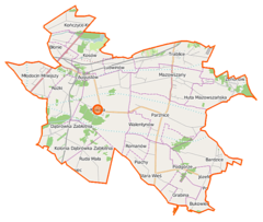 Mapa lokalizacyjna gminy Kowala