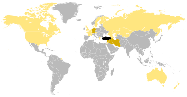 Description de l'image Kurdish Diaspora.svg.