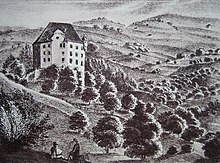 Ruins of Lowenberg by Heinrich Kraneck, 1830 Lowenberg Kraneck.jpg