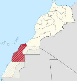 Laâyoune-Boujdour-Sakia El Hamra – Localizzazione