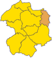 Deutsch: Lage der Gemeinde Altenbeken im Kreis Paderborn English: Location of the municipality in the district of Paderborn