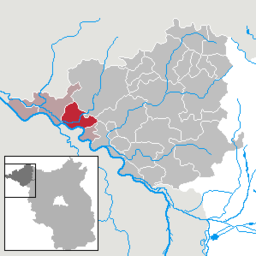 Läget för kommunen Lanz i Landkreis Prignitz