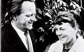 Ларс Алін разам з жонкай, 1960 год