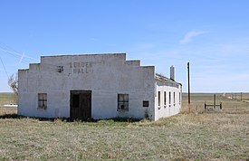 Community hall i Leader.