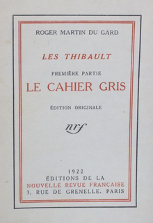 Les Thibault - Le cahier gris, edition originale.png