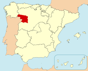 Localización de la provincia de Zamora.svg