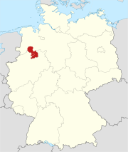 Locator map Osnabrücker Land in Germany.svg