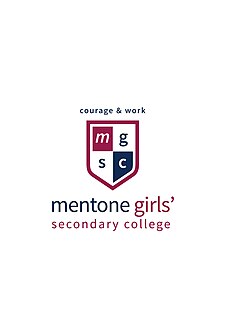 Mentone Girls Secondary College Public school in Mentone, Victoria, Australia