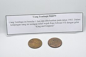 Uang tembaga Inggris 1 sen 1903