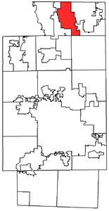 Location within Summit County, Ohio