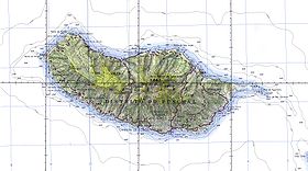 Carte de l'île de Madère.