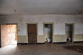 Maness Schoolhouse, interior, looking North