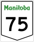 Manitoba Highway 75 ŝildo