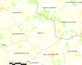 Mapa obce Barlieu