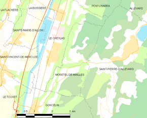 Poziția localității Morêtel-de-Mailles