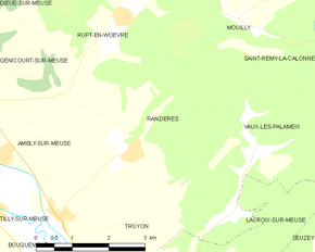 Poziția localității Ranzières