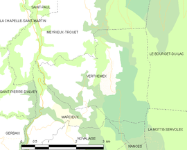 Mapa obce Verthemex