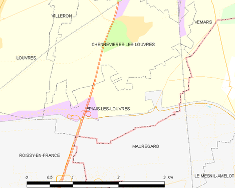 Carte de la commune.