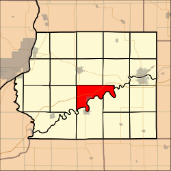 Map highlighting Lyndon Township, Whiteside County, Illinois.svg