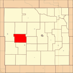 Lage in Custer County