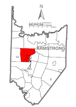 Vị trí trong Quận Armstrong, Pennsylvania