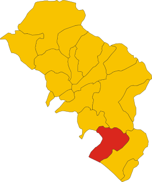 Map of comune of Carrara (province of Massa and Carrara, region Tuscany, Italy).svg