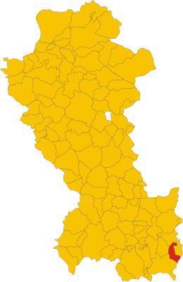 San Paolo Albanese - Localizazion