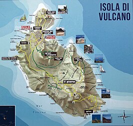 Kaart van Vulcano