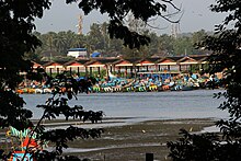 The Mappila Bay harbour at Ayikkara. On one side, there is St. Angelo Fort (built in 1505) and on the other side is Arakkal palace. Mappila Bay Fishing Harbour3.jpg