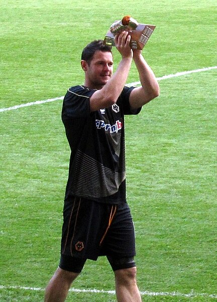 Jarvis after winning the Wolverhampton Wanderers Player of the Year award in 2011