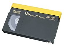 A 126-minute L-size Maxell DVCPRO cassette Maxwell DVCPRO DVP-126L.jpg