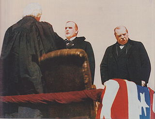 <span class="mw-page-title-main">First inauguration of William McKinley</span> 28th United States presidential inauguration