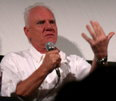 Malcolm McDowell was cast as Caligula, a "born monster" who serves as the film's antihero. Mcdowellgfdl.PNG