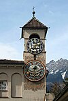 Merano Städtischer Friedhof Turmuhr II.jpg