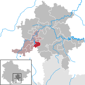 Poziția Meura pe harta districtului Saalfeld-Rudolstadt