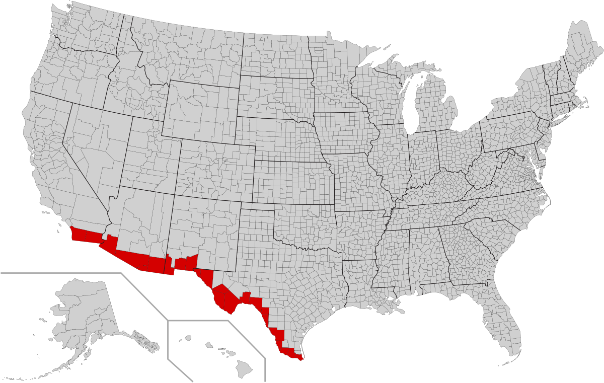 Mexicounited States Border Wikipedia - 